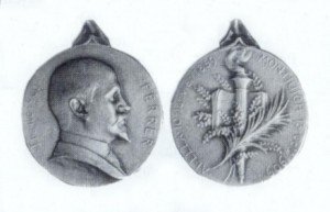 Fig. 1. Anvers i revers de la medalla de Godefroid Devreese